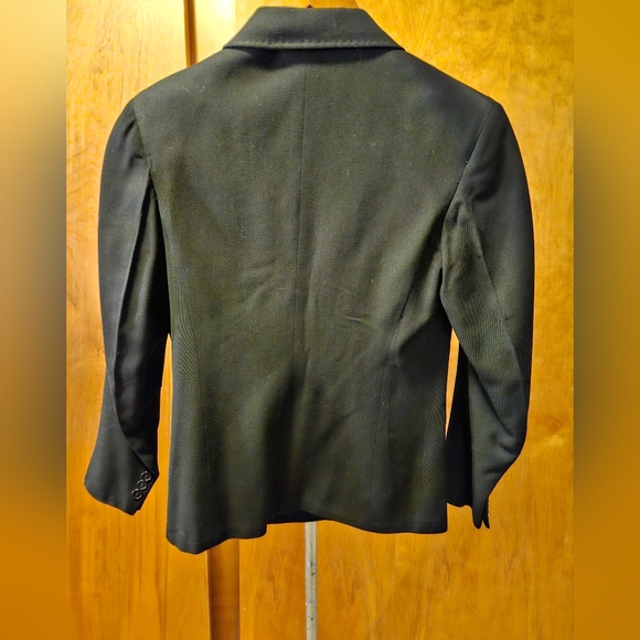 VINTAGE 1960's Black Jacket/ Blazer no tags - Picture 5 of 10